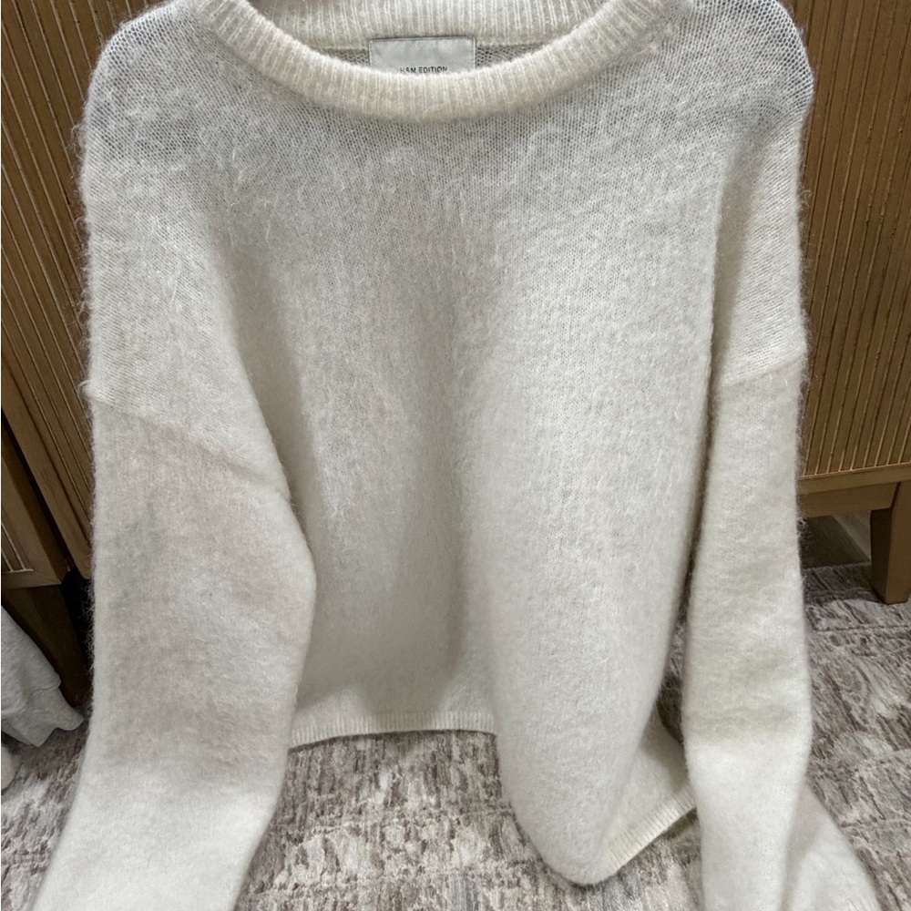 H&M Mohair White Sweater